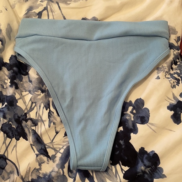 Aurelle Blue High-Waisted Bikini Set - Picture 5 of 5